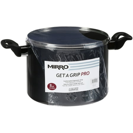 8-Quart Black Groupe SEB 2100043299 Mirro 47008 Get A Grip Nonstick Stockpot with Glass Lid Cover Cookware 8-Quart Black Groupe SEB 2100043299 Mirro 47008 Get A Grip Nonstick Stockpot with Glass Lid Cover Cookware
